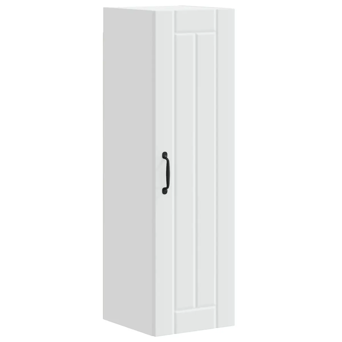 White Engineered Wood Wall Cabinet Kitchen Storage Unit 30 x 31 x 100 cm Modern