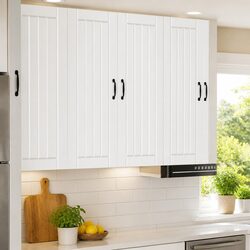 Engineered Wood Dishwasher Panel in White - 80 x 31 x 100 cm