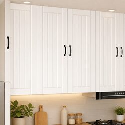 Rectangular High Gloss White Wall Cabinet for Storage