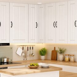 Engineered Wood Wall Corner Cabinet for Storage 57 x 57 x 100 cm