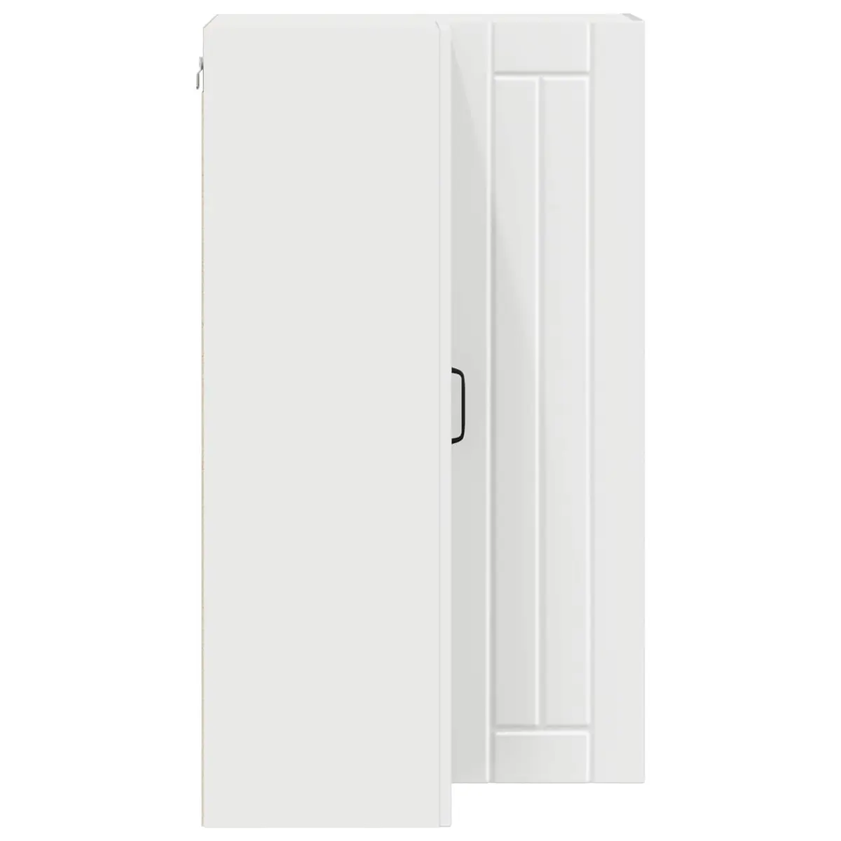 Wall Corner Cabinet Modern 57 x 57 x 100 cm White