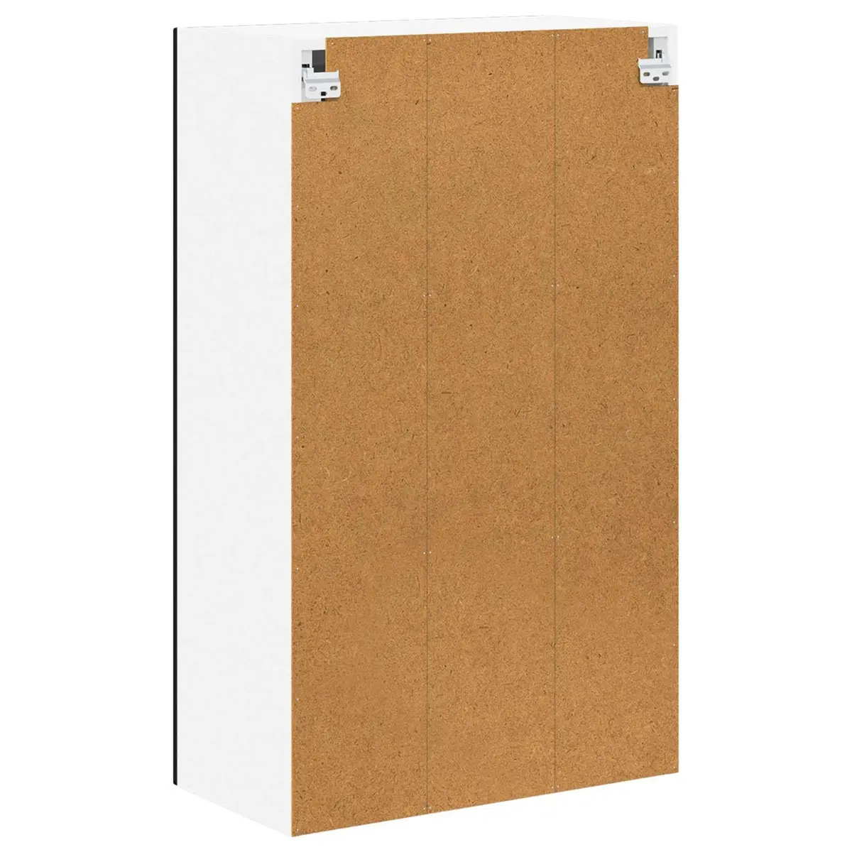 Wall Cabinet Engineered Wood Black 60x31x100cm Storage Glass Front