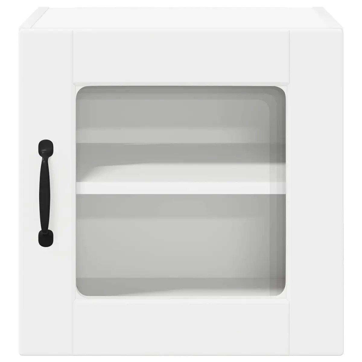 Wall Glass Cabinet Modern Kitchen Storage 40 x 31 x 40 cm White 2 Piece
