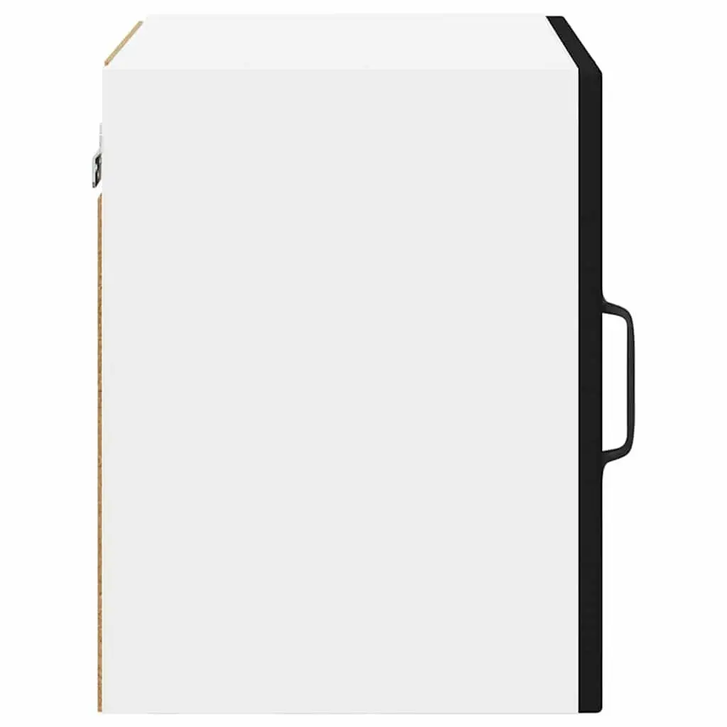 Wall Cabinet Black Engineered Wood 40x31x40cm