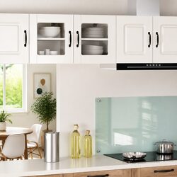 High Gloss White Wall-Mounted Kitchen Storage Cabinet 40x31x40cm
