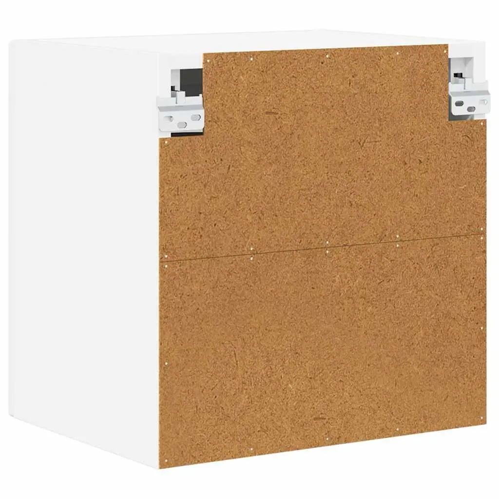 Wall Cabinet High Gloss White Space Saving 40x31x40cm
