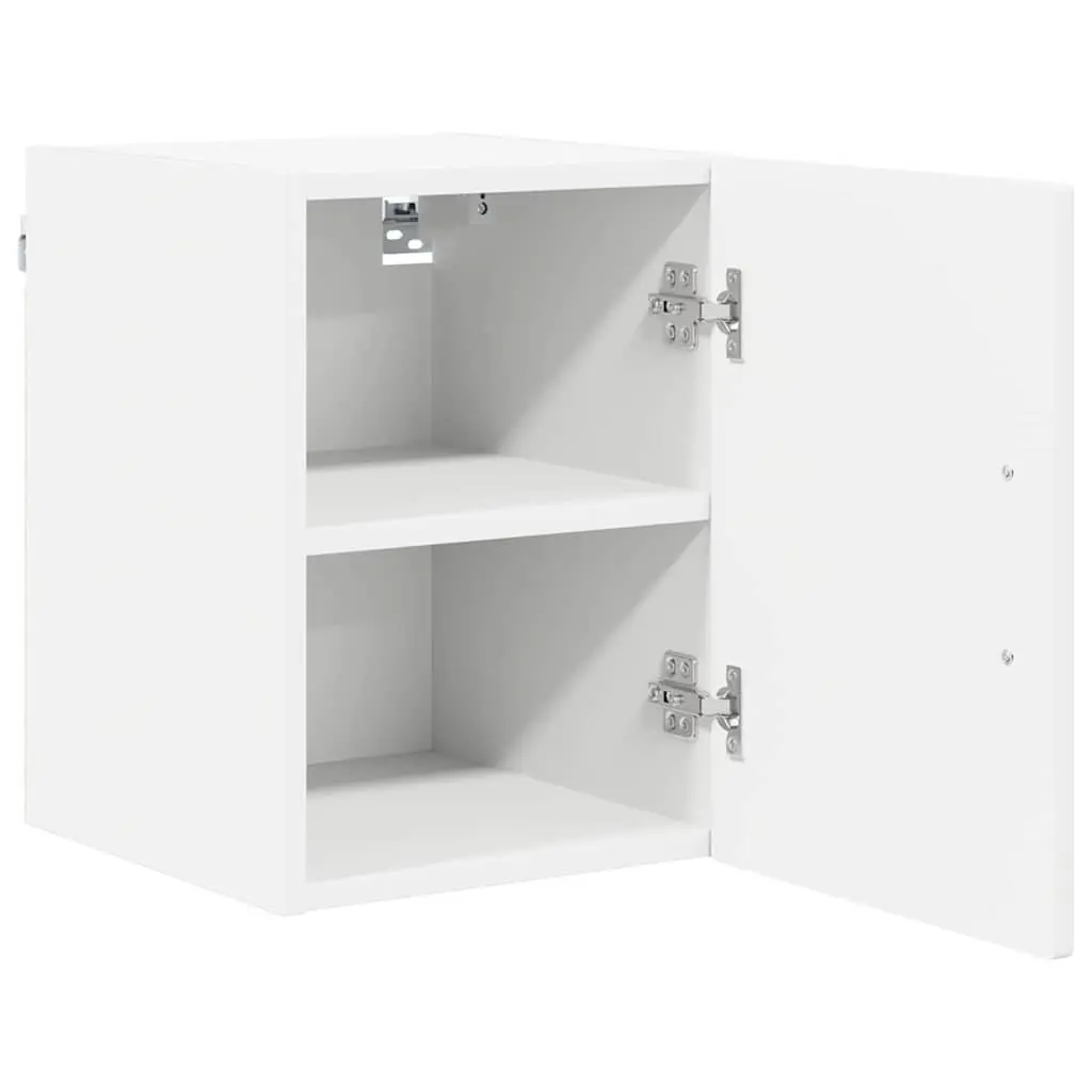 Wall-Mounted Kitchen Cabinet Space-Saving 2 Pieces White Storage Unit