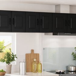 PORTO Wall-Mounted Kitchen Cabinet Black 30 x 31 x 40 cm
