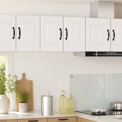 Engineered Wood Wall-Mounted Kitchen Cabinet in High Gloss White