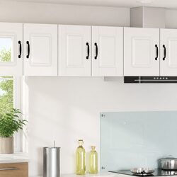 PORTO Wall Cabinet Set - High Gloss White Kitchen Organiser