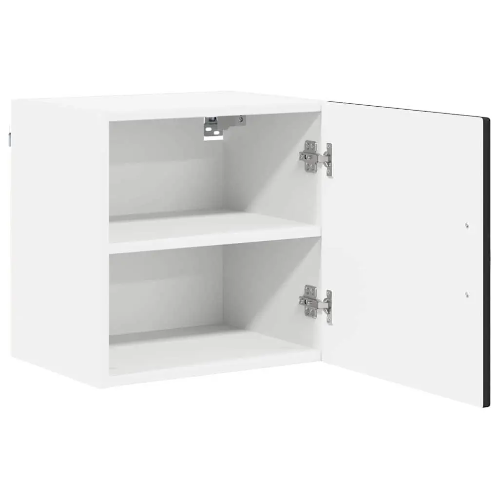 Wall Cabinet Engineered Wood Vertical Storage 40x31x40cm Black