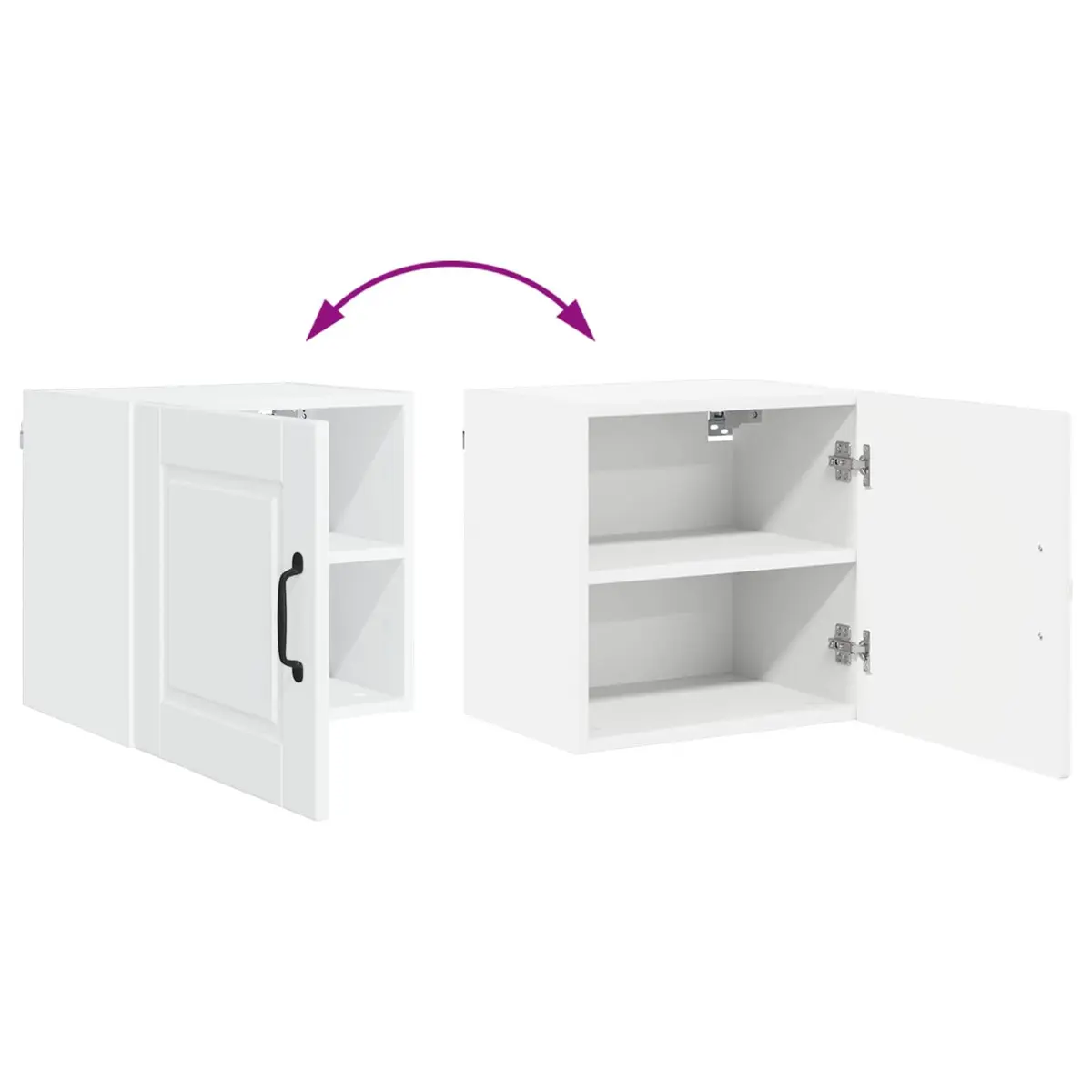 Wall Cabinet Storage High Gloss White 40x31x40cm