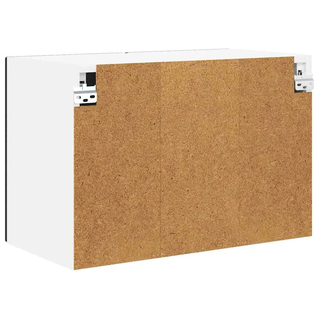 Wall Cabinet Black 60x31x40cm 2 Piece Engineered Wood