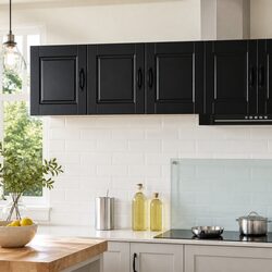 Engineered Wood Kitchen Wall Cabinet Black 80x31x40cm