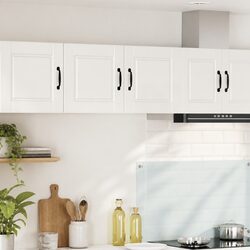 Wall-Mounted Kitchen Cabinet in High Gloss White