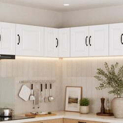 Engineered Wood Wall Corner Cabinet for Kitchen Use