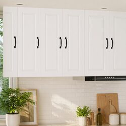Efficient Wall-Mounted Kitchen Storage Unit in White