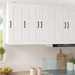 PORTO Wall Cabinet Set of 2 White Kitchen Storage