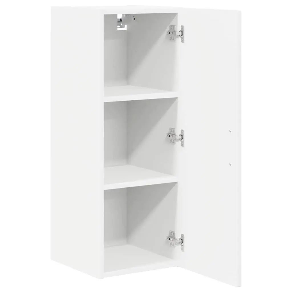 Wall Cabinet White Space Saving 2 Piece Engineered Wood