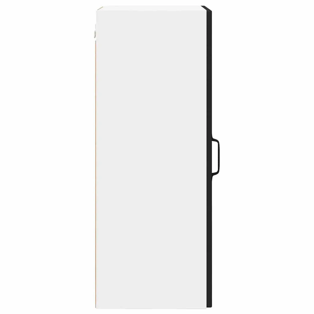 Wall Cabinet Organiser Black 40x31x80cm Engineered Wood Shelves