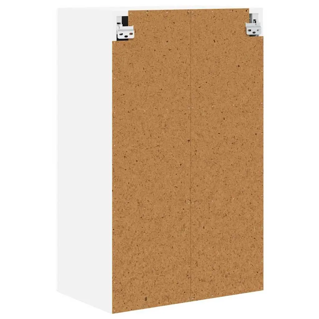 Kitchen Cabinet Modern White Engineered Wood 50x31x80cm Wall Mounted Storage with Organized Compartments and Shelves