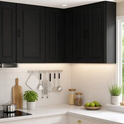 Engineered Wood Wall Corner Kitchen Cabinet, 57x57x80cm