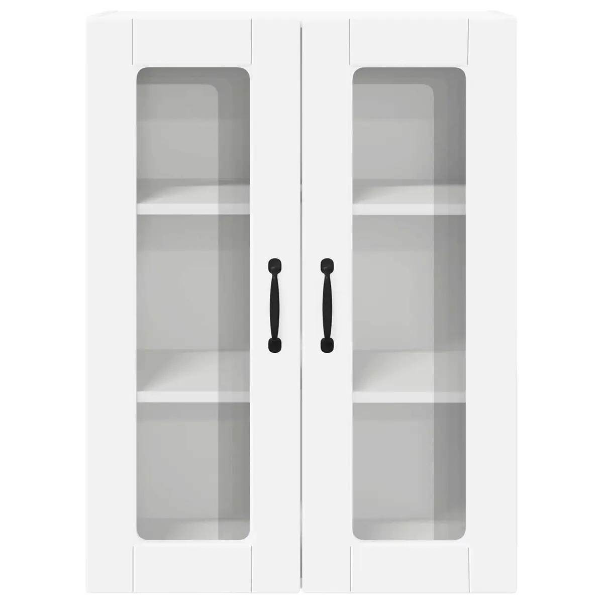 Wall Mounted Kitchen Cabinet Organised Storage 60x31x80cm White Engineered Wood