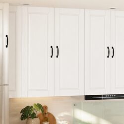 Wall-Mounted Kitchen Cabinet in High Gloss White