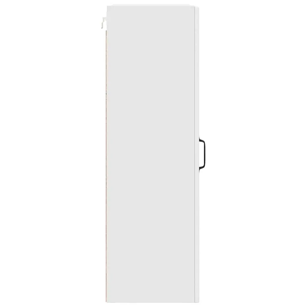 Wall Cabinet Kitchen Storage White 50x31x100cm Engineered Wood Shelves Organiser