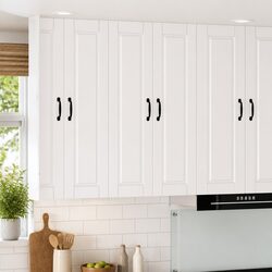 Wall-Mounted Kitchen Cabinet in High Gloss White