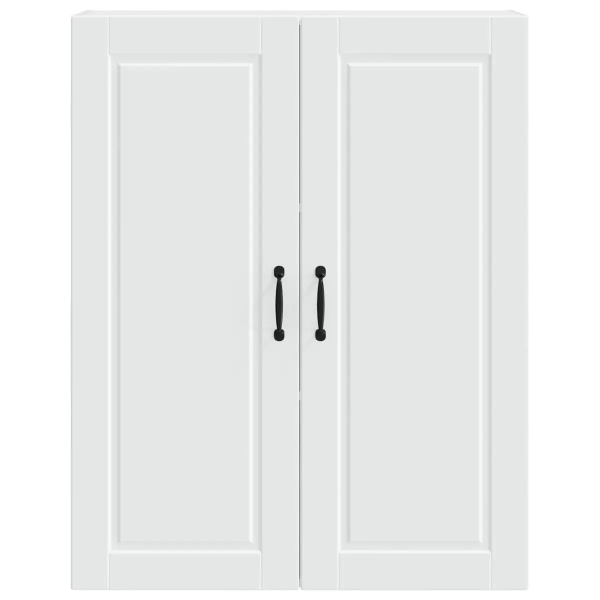 Wall Cabinet Kitchen Storage Modern White Engineered Wood 80x31x100cm