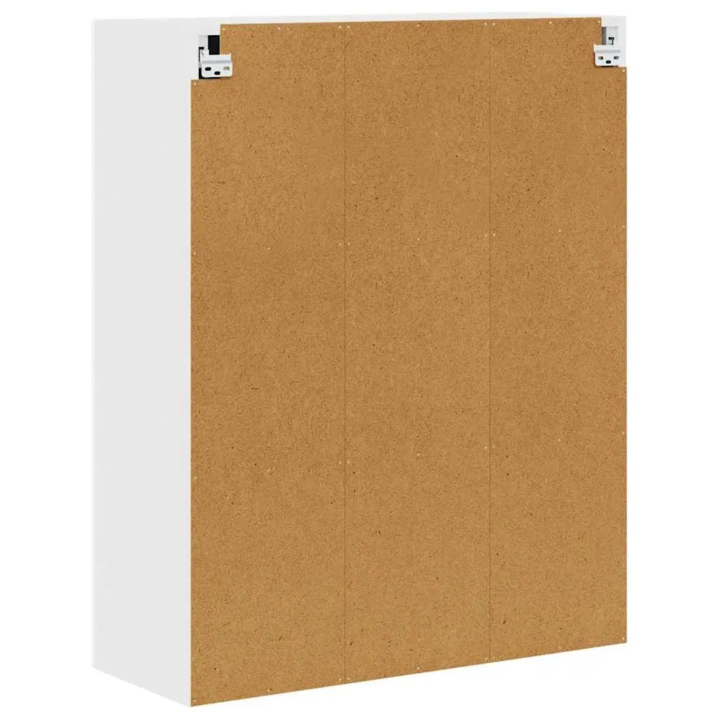 Wall Cabinet Kitchen Storage Modern White Engineered Wood 80x31x100cm