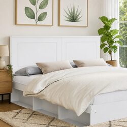 Adjustable Height White Headboard 100 cm