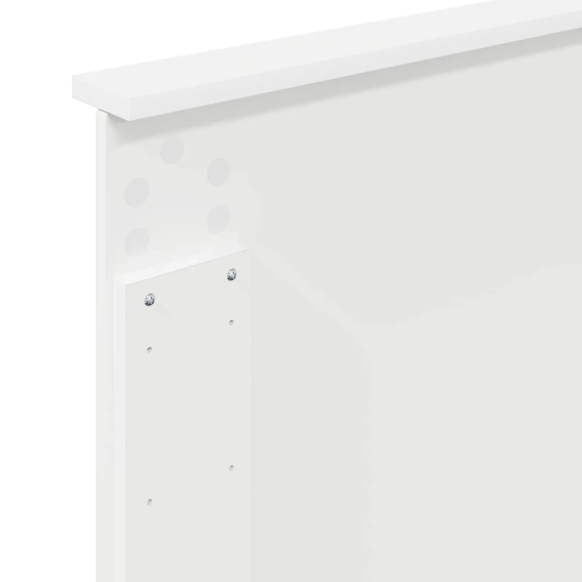 Headboard Adjustable Height Wall-Mounted 100 cm White Engineered Wood