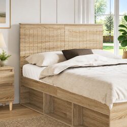 135 cm Engineered Wood Headboard in Brown Minimalist Design