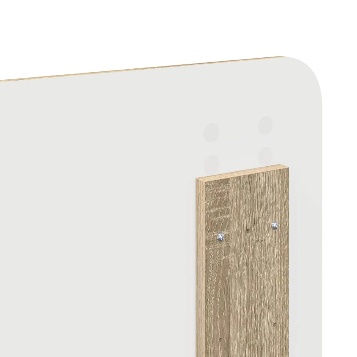 Headboard Engineered Wood Brown Modern Bedroom Furniture Decor Design Rectangle