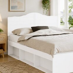 Engineered Wood Wall-Mounted Headboard for Various Beds