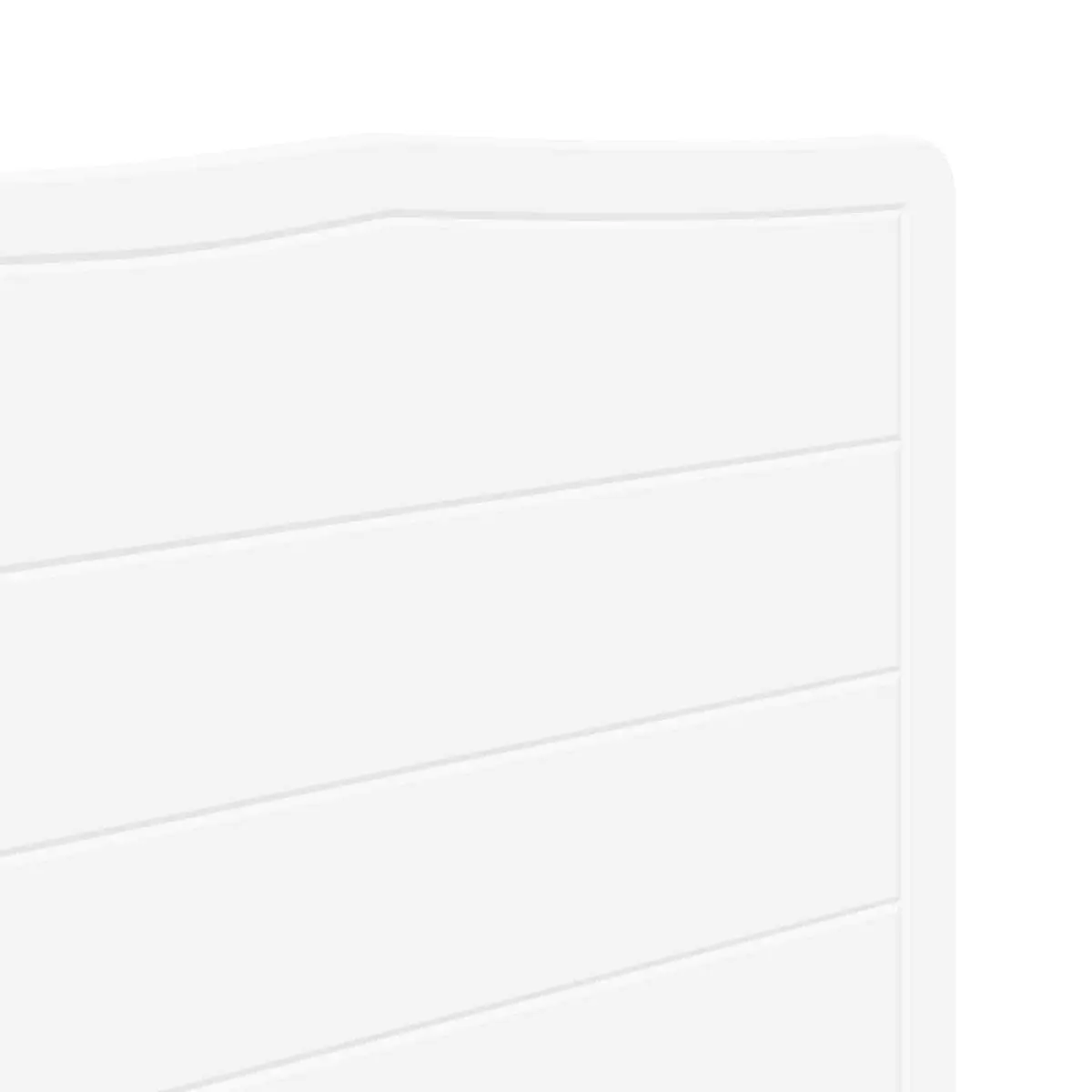 White Headboard Minimalist Engineered Wood Wall Mount Bedroom Furniture