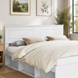 Rectangular Modern Headboard in White Engineered Wood