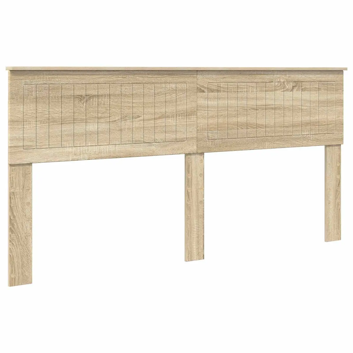 Headboard Modern Minimalist Engineered Wood Rectangular Brown Sonoma Oak
