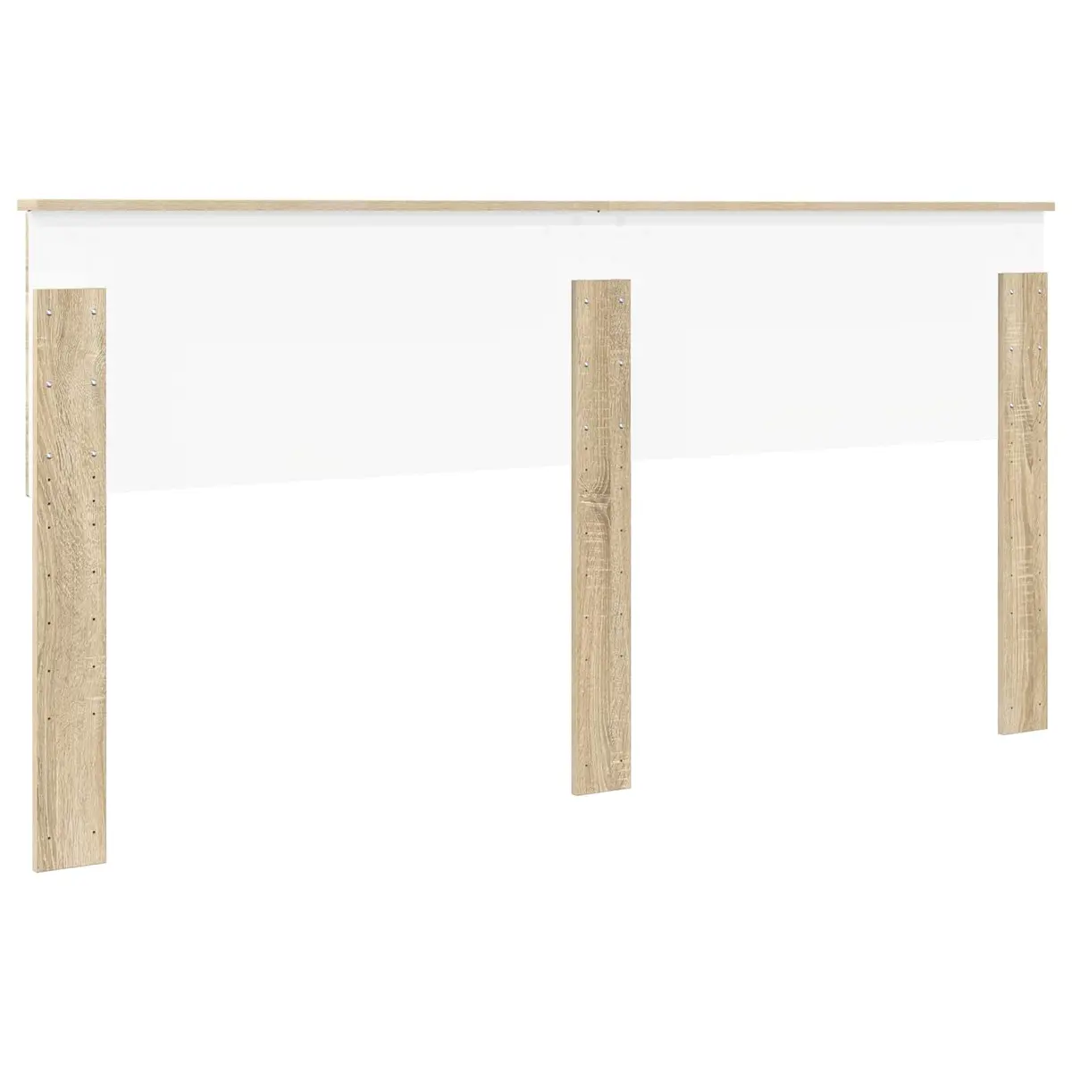 Headboard Modern Minimalist Engineered Wood Rectangular Brown Sonoma Oak