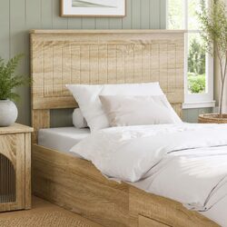 Engineered Wood Brown Headboard with Minimalist Design