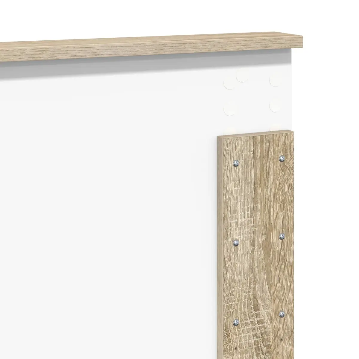 Headboard Engineered Wood Brown Modern Bedroom Furniture Minimalist Design