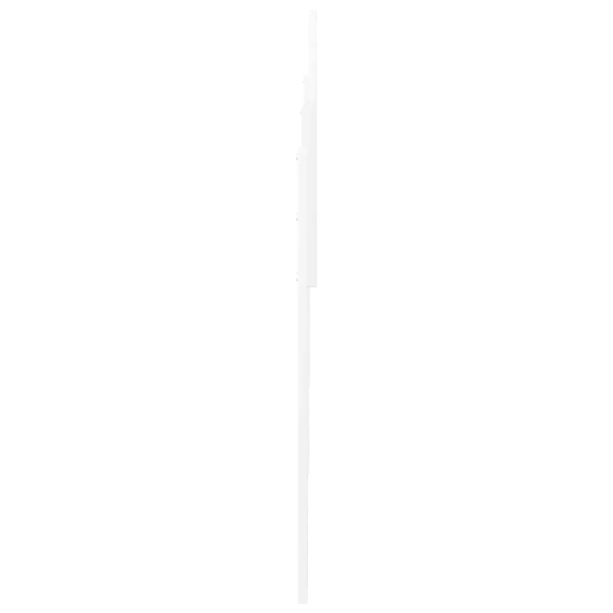 Rectangular Headboard White Engineered Wood Minimalist Bedroom Furniture