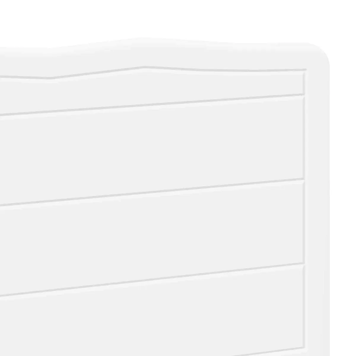 Engineered Wood Headboard Minimalist Modern Rectangular White