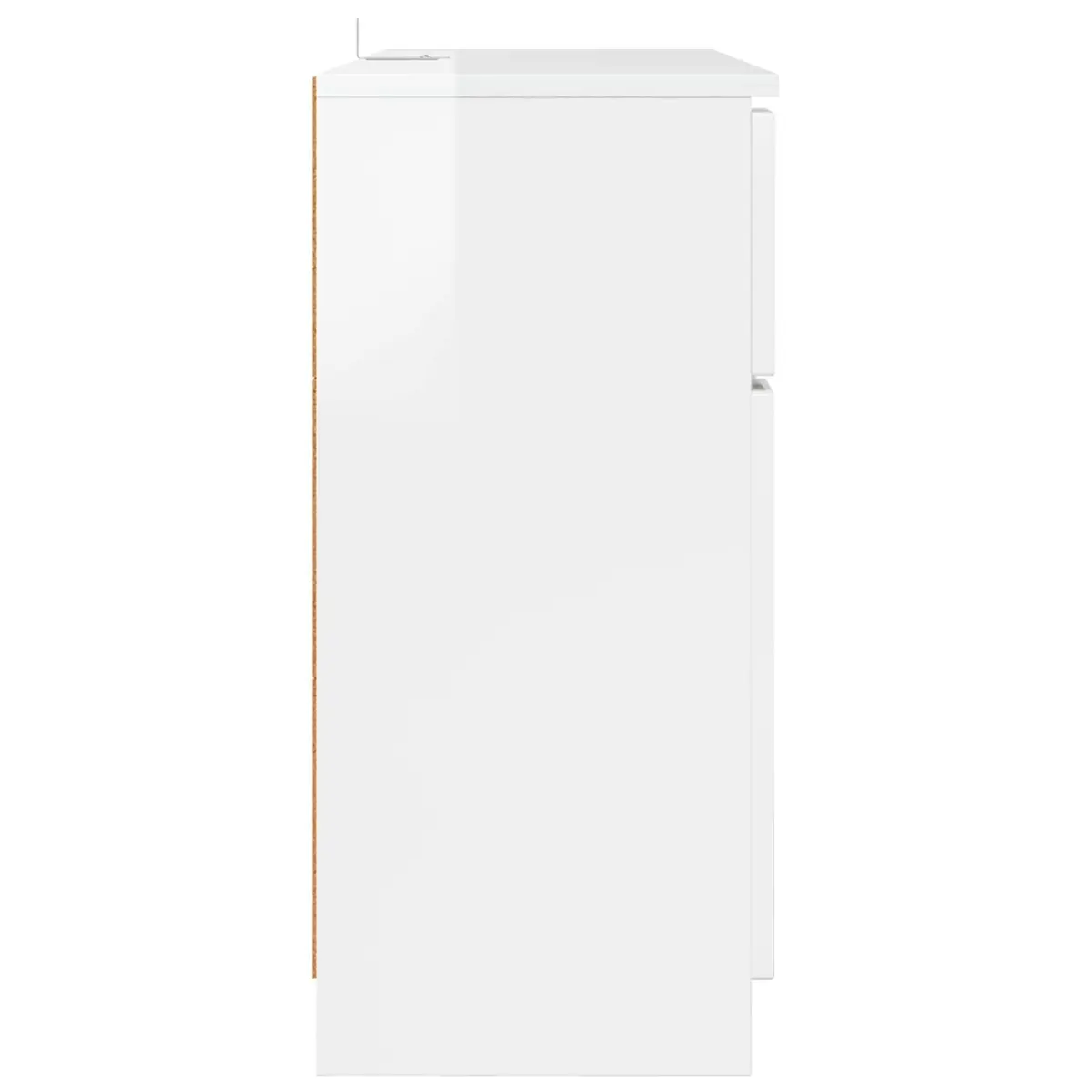 Sideboard Modern High Gloss White Storage Cabinet 100 cm for Living Room Dining Furniture