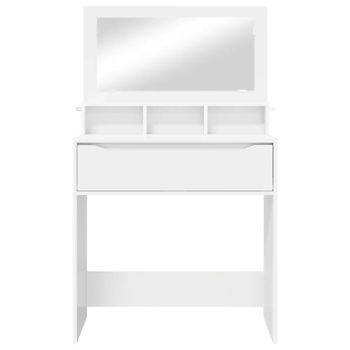 Dressing Table Modern Storage 80cm White