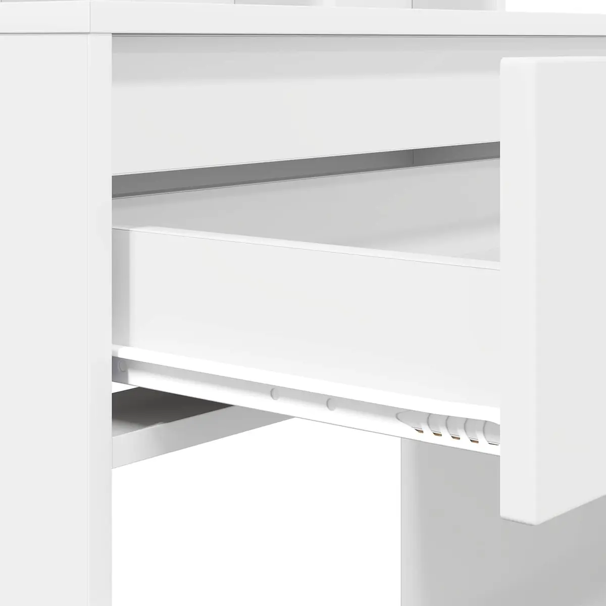 Dressing Table Modern Storage 80cm White