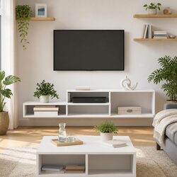 Engineered Wood Wall Mounted TV Stand 150x25x28.5cm