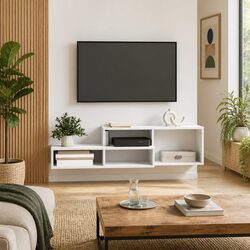 Engineered Wood Wall Mounted TV Stand 120x25x28.5cm